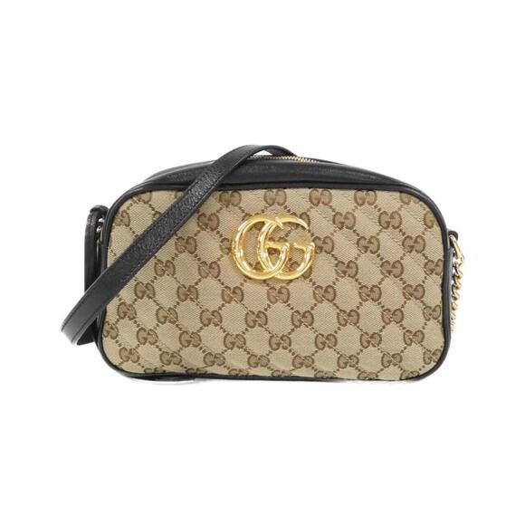 GUCCI Black GG Marmont Shoulder Bag - Picture 1 of 9